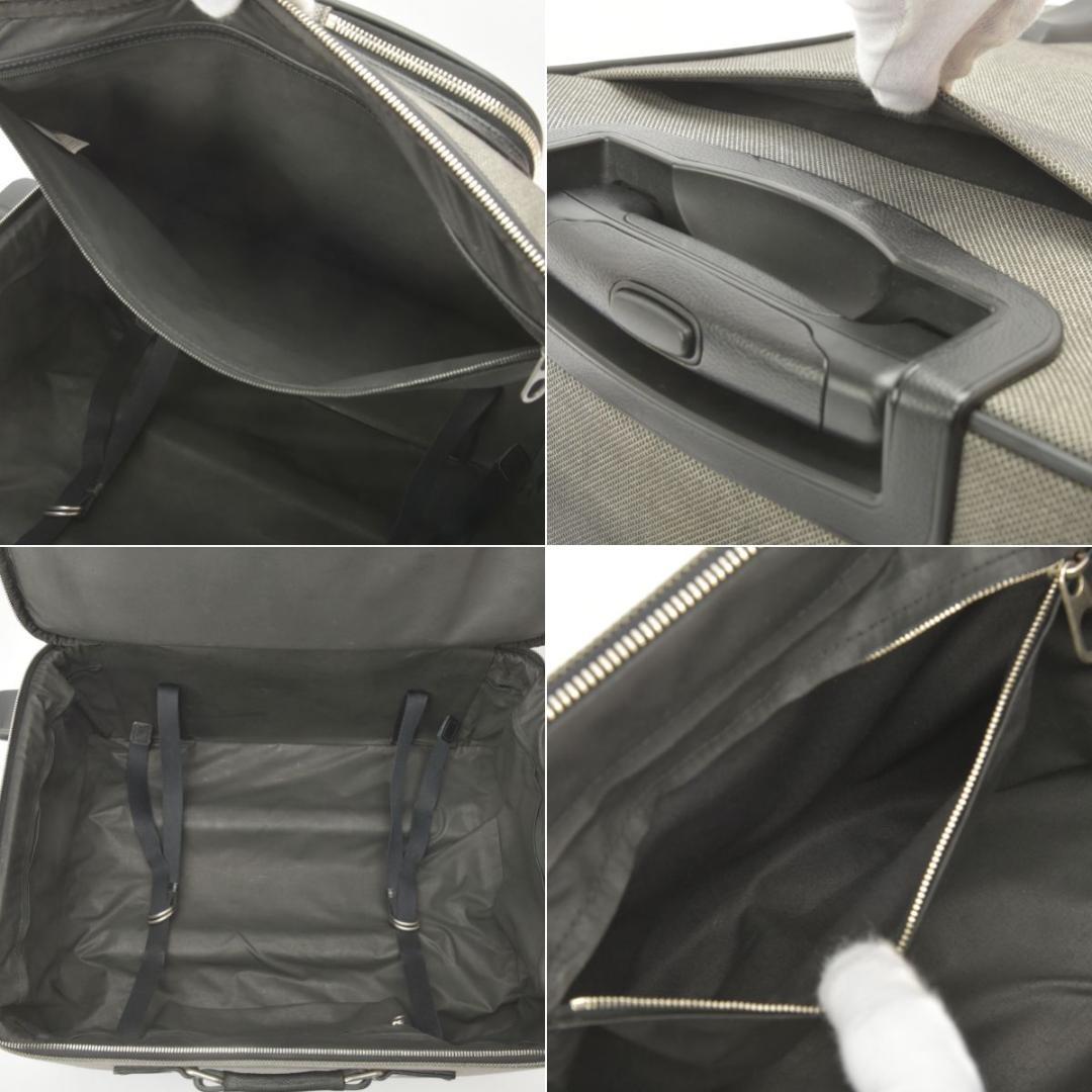 Bottega Veneta Carry 50 Canvas Leather Gray Travel Bag