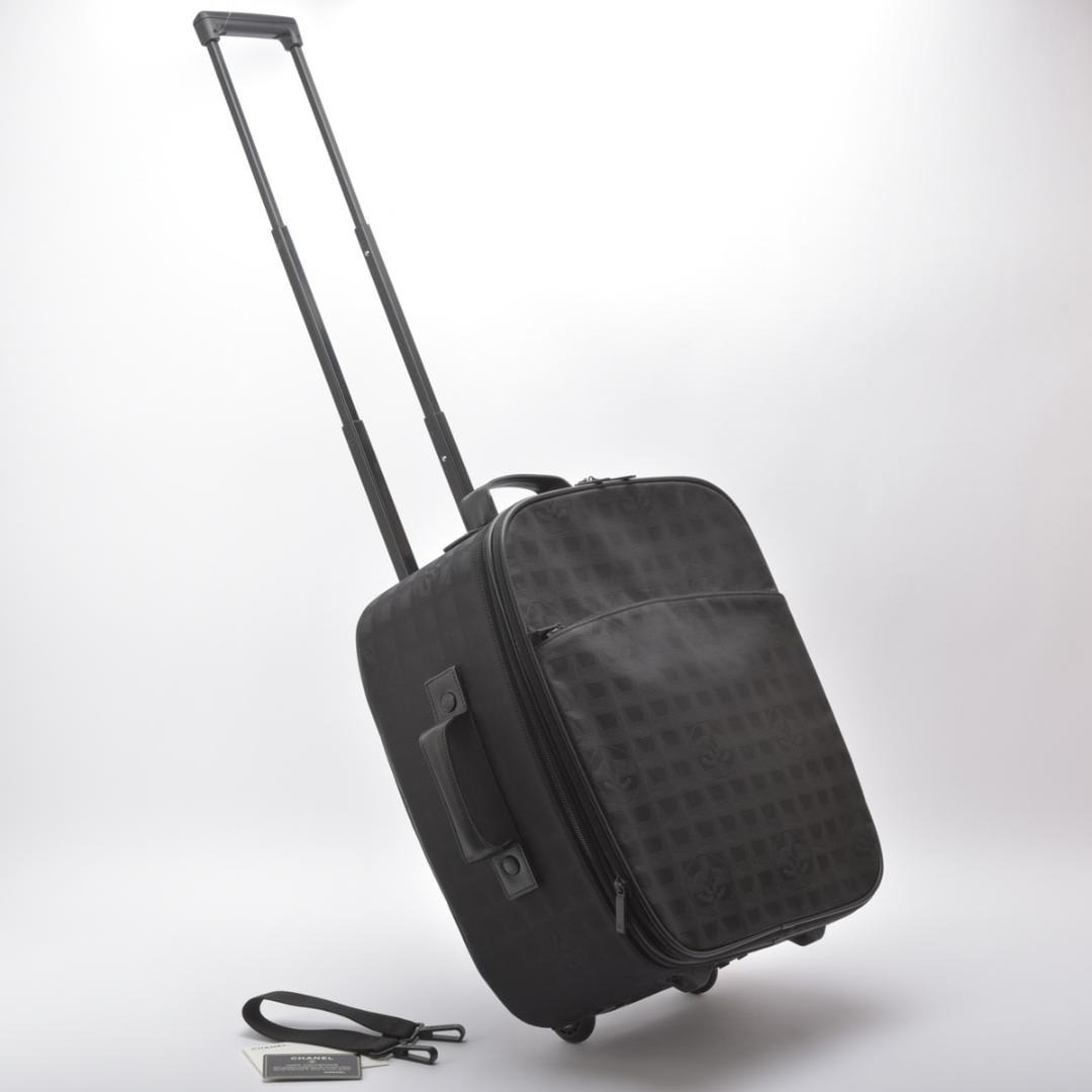 Chanel New Travel Line Carry Bag # 7 Black Trunk