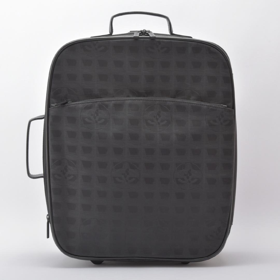 Chanel New Travel Line Carry Bag # 7 Black Trunk