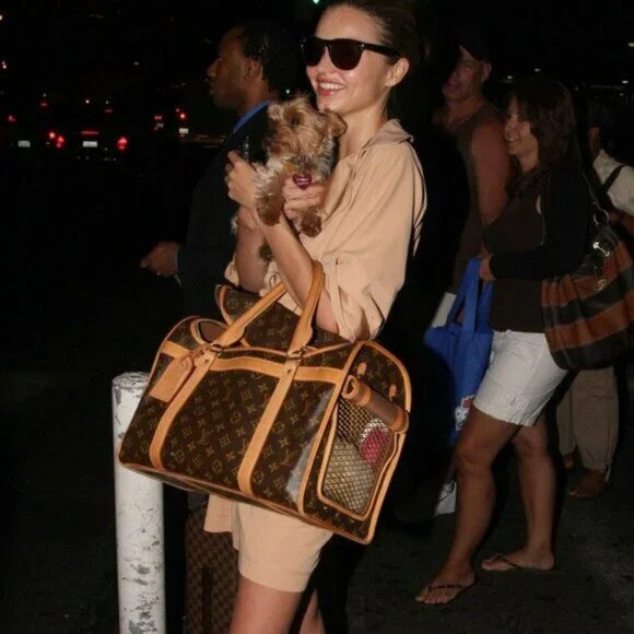 Louis Vuitton Sac Chien 40 dog Carrier Monogram Pet Travel Bag Purse
