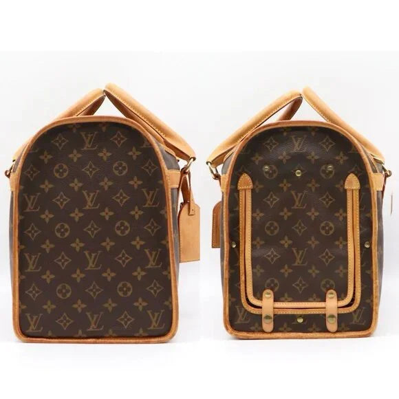 Louis Vuitton Sac Chien 40 dog Carrier Monogram Pet Travel Bag Purse