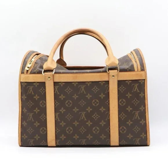 Louis Vuitton Sac Chien 40 dog Carrier Monogram Pet Travel Bag Purse