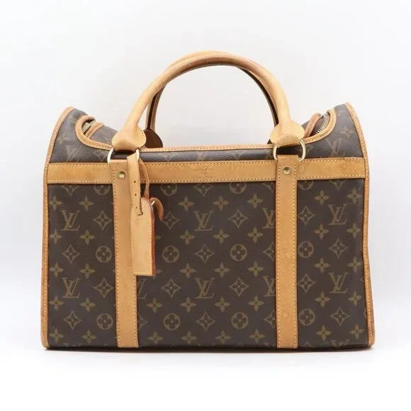 Louis Vuitton Sac Chien 40 dog Carrier Monogram Pet Travel Bag Purse