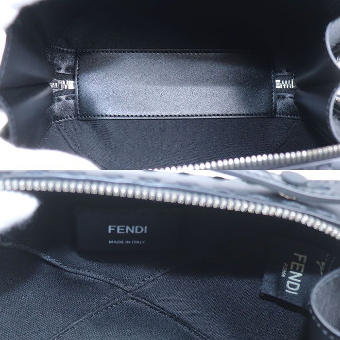 Fendi Mini Travel Zucca Shoulder Bag Black 7 Va552 Unisex