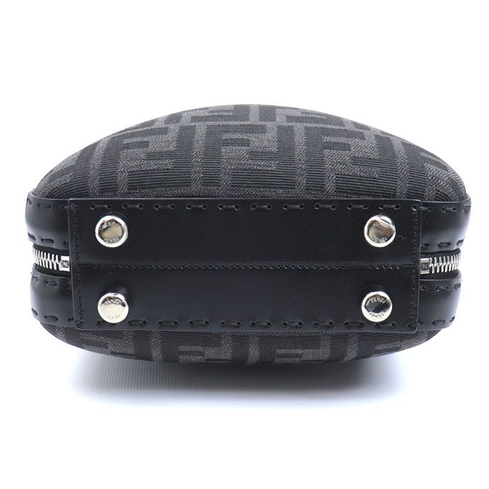 Fendi Mini Travel Zucca Shoulder Bag Black 7 Va552 Unisex