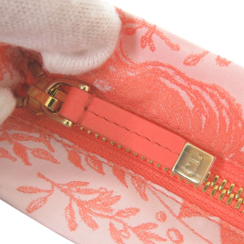 Christian Diortravel Zip Pouch Technical Fabric Pink Pouch 1895
