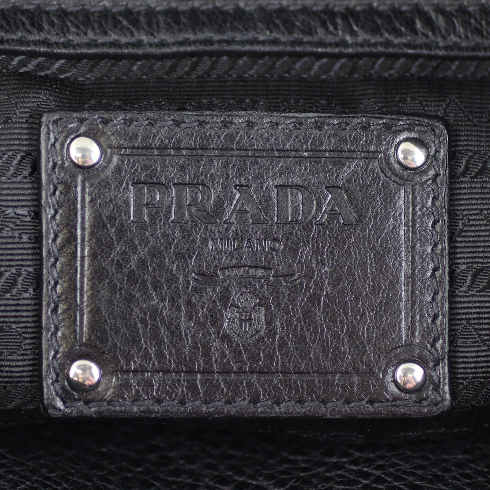 Prada Cervo Antik Bauletto Bowler Bag